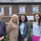 Aphra Brandreth with local councillor and team from Hospice of the Good Shepherd