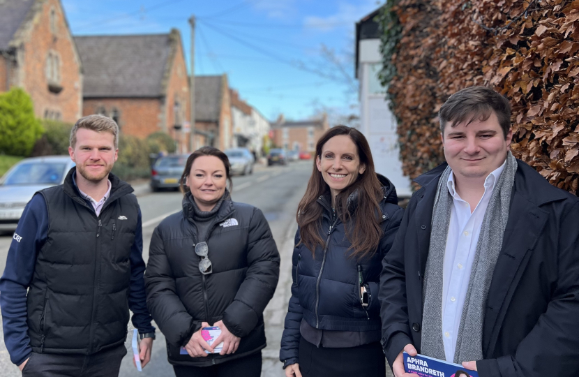 Aphra out campaigning