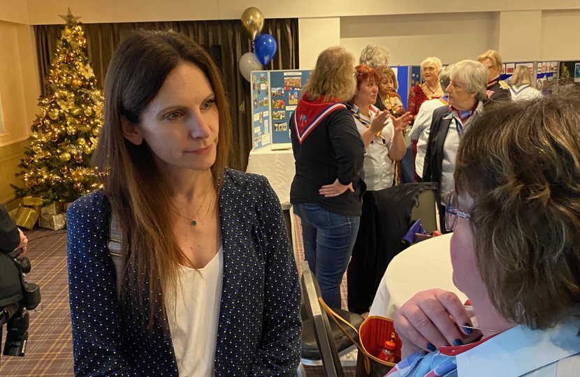 Aphra Brandreth MP at Girl Guiding Event