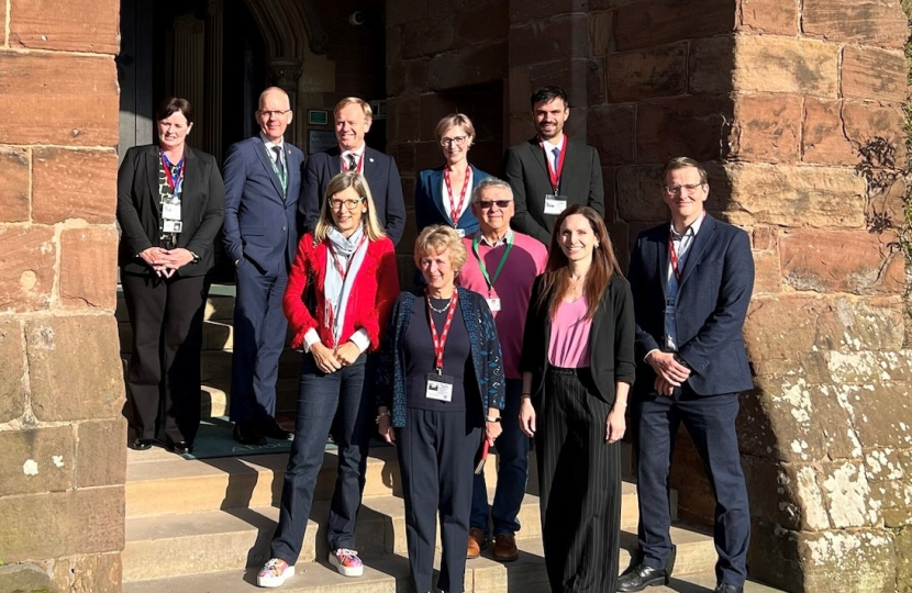 Aphra Brandreth, Member of Parliament for Chester South and Eddisbury with attendees