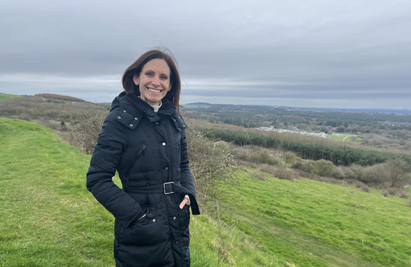 Aphra walking on Eddisbury Hill