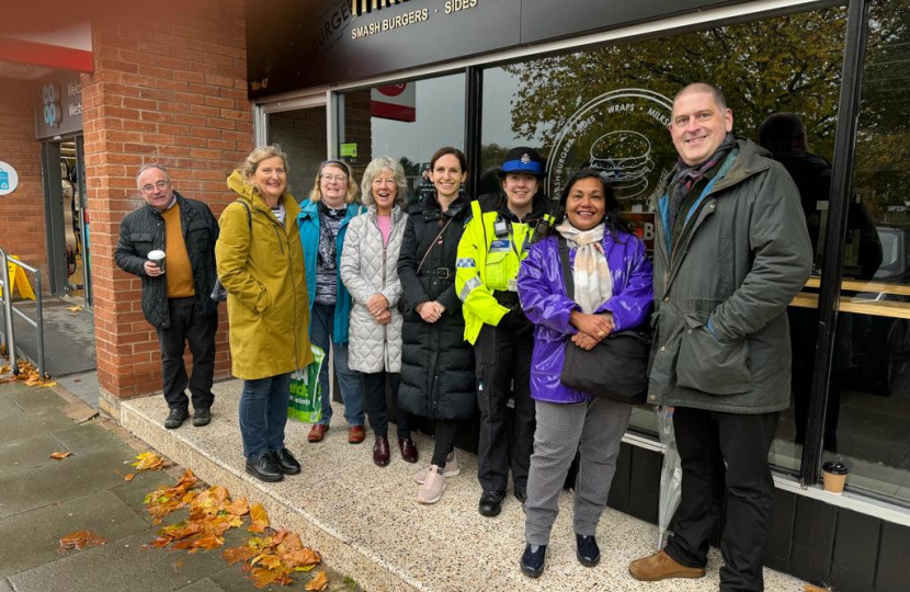 Meeting people at the Westminster Park Street Surgery with Cllr Razia Daniels