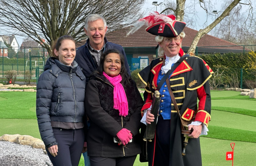 Aphra, Ken Brown, Cllr Daniells, Town Crier