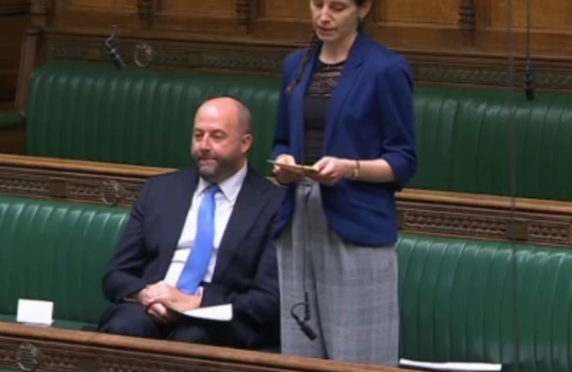 Aphra Brandreth MP asking her question on mental health support for the agricultural sector.