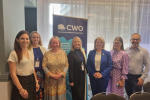 Aphra with fellow panelists at the CWO Conference