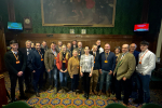 Aphra Brandreth MP with local farmers during the day's activities