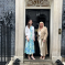 Aphra with Deborah Dixon outside 10 Downing Street