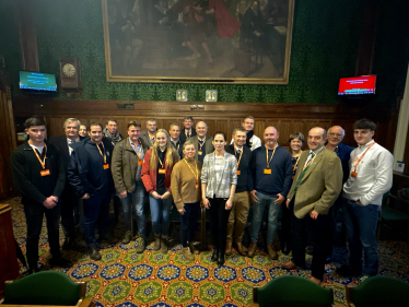 Aphra Brandreth MP with local farmers during the day's activities