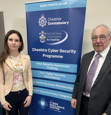 Aphra Brandreth with PCC John Dwyer