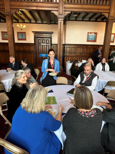 Aphra Brandreth MP meets with staff at Reaseheath