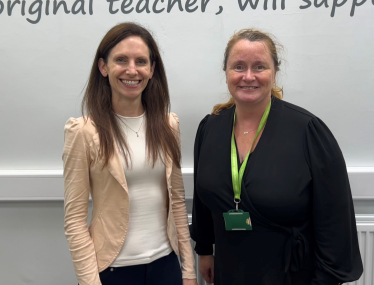 Aphra Brandreth, Member of Parliament for Chester South and Eddisbury with Headteacher, Cathryn McKeagney Head Teacher