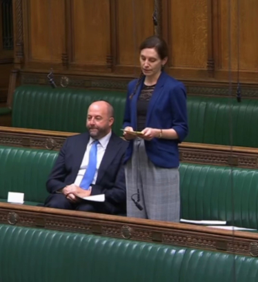 Aphra Brandreth MP asking her question on mental health support for the agricultural sector.